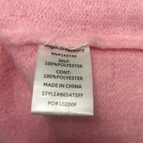 English Factory Pink Sweater, L - Picture 15 of 15